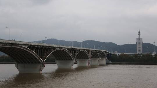 湘江大桥视频素材模板下载