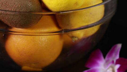 各种含有维生素C的水果猕猴桃柚子柠檬视频素材模板下载