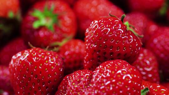 红色多汁成熟的草莓