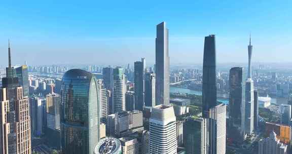 一线城市广州地标航拍