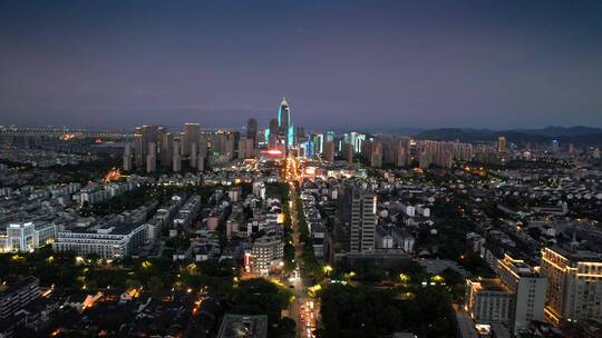 绍兴市迪荡新城夜景