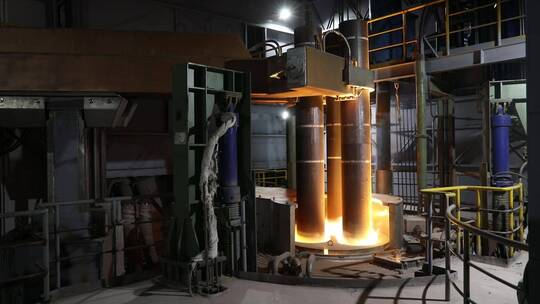 钢铁工业企业钢厂高清炼钢轧钢生产
