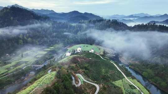 石潭云雾 石潭村 歙县 安徽山水 村落