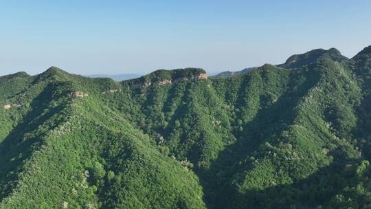 洛阳龙潭大峡谷旅游生态森林河流航拍景点