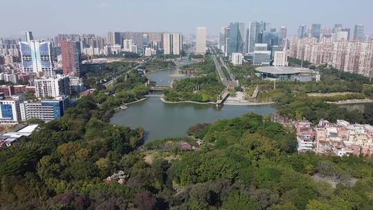 广东省佛山市城市风光航拍