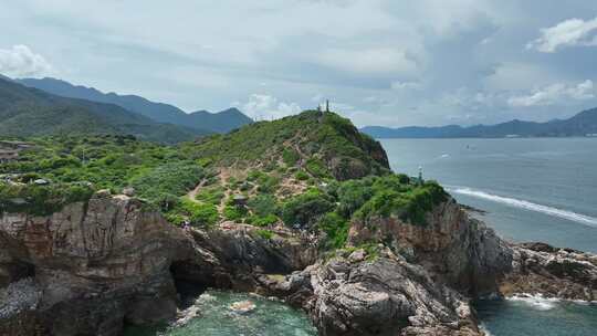 风景，航拍，无人机拍摄，全景，深圳海边风景