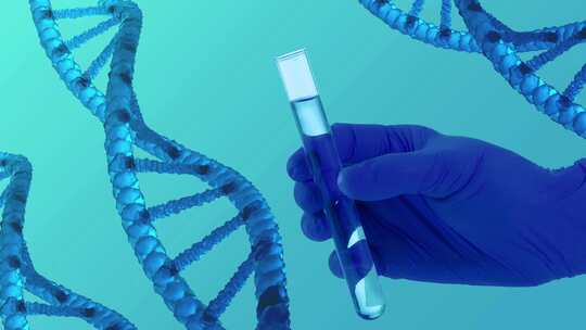 DNA背景与科学医学健康4k循环