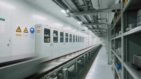 工厂生产线内部场景
