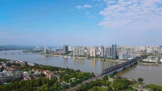 襄阳城市汉江航拍宣传片素材视频素材模板下载