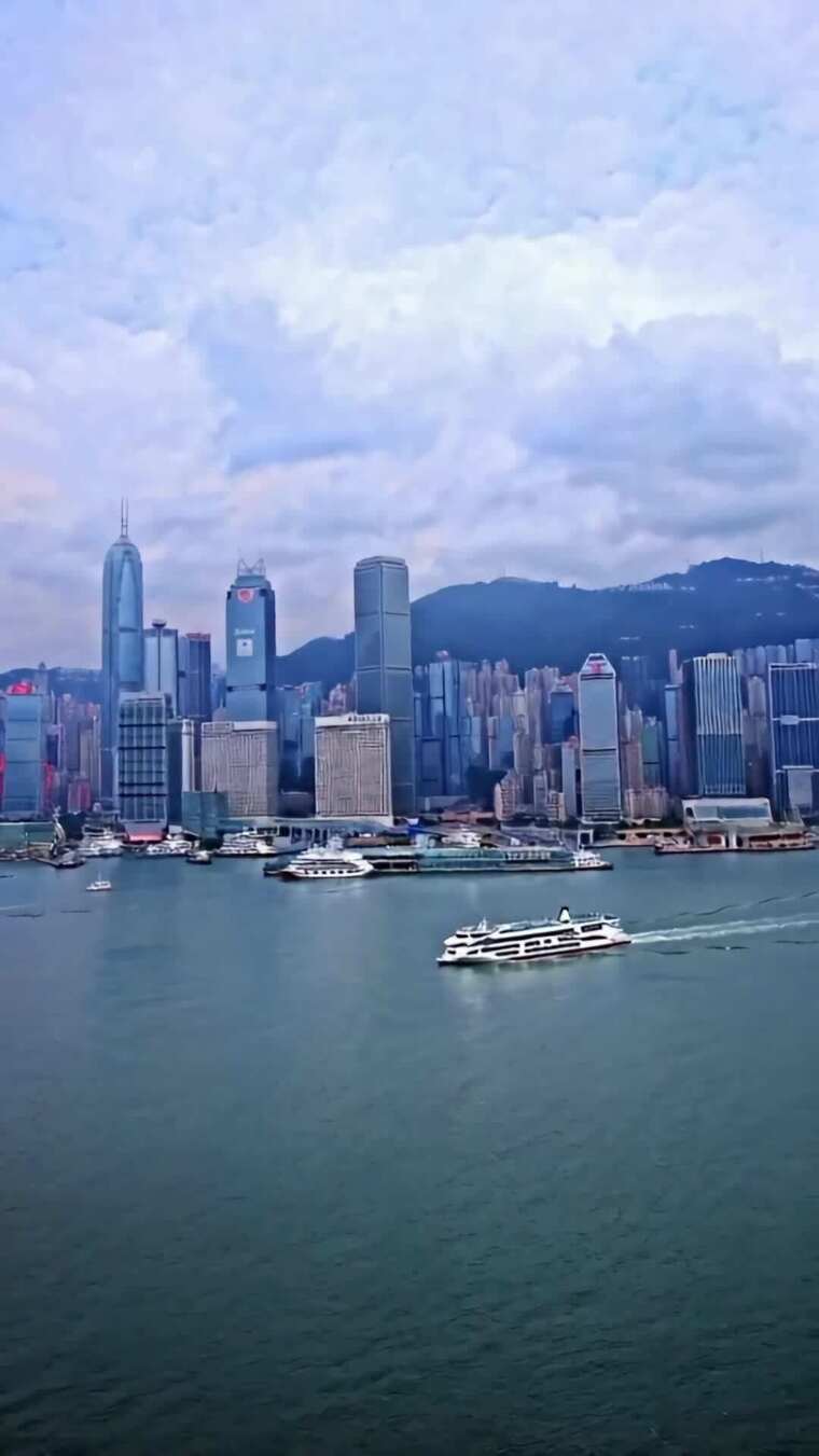 香港维多利亚港城市景观