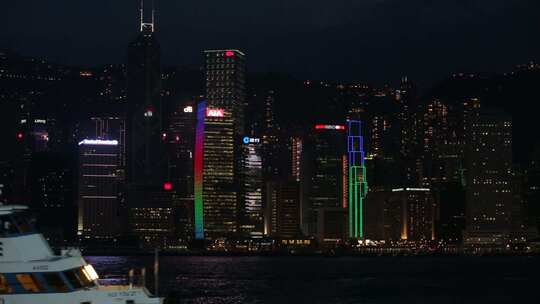 香港维多利亚港湾夜景