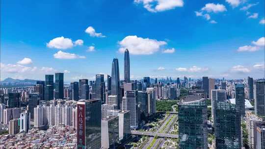 深圳CBD城市建筑全景
