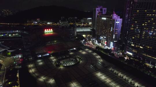 广州天河中泰保利中汇东站航拍夜景