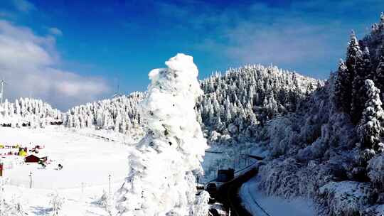 丰都南天湖、雪山，南方的冬天、环绕