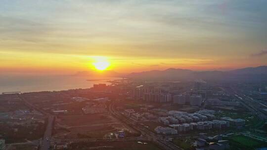 海南岛东方市夕阳