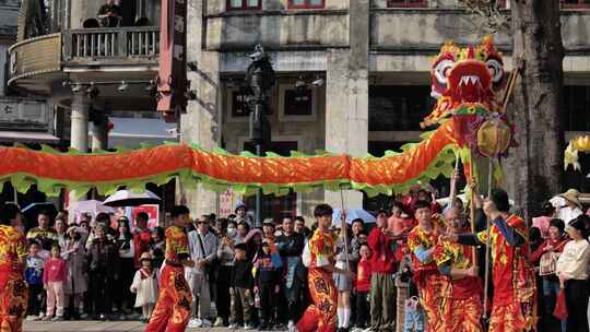 新年非遗活动舞龙