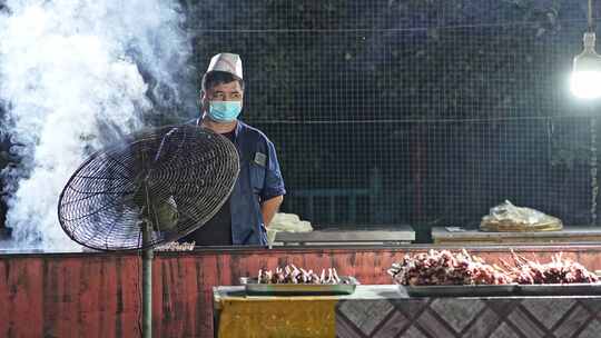 新疆烤羊肉视频素材模板下载