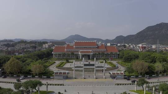 泉州西湖航拍闽台缘博物馆闽南建筑标志性