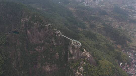 航拍浙江丽水缙云小龙大峡谷景区