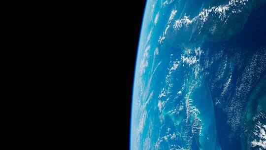 太空视角蓝色地球视频素材模板下载