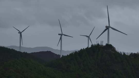 海岛风车航拍视频素材模板下载