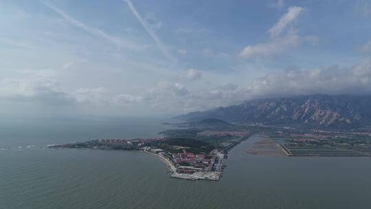 航拍崂山风景