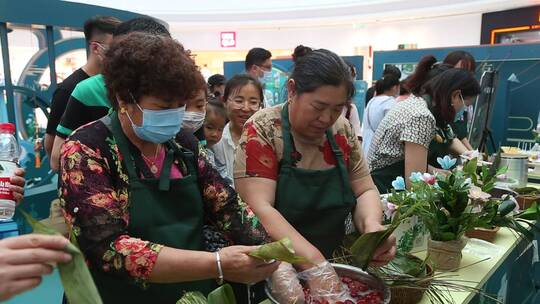 端午节商场包粽子活动