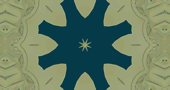 529 4K创意时尚动感立体几何拼接万花筒