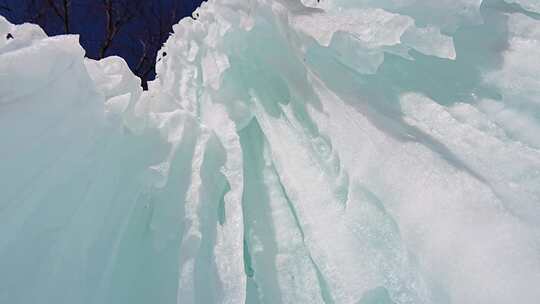 沕沕水 沕沕水景区 冰瀑 寒冷 冬季 冬天