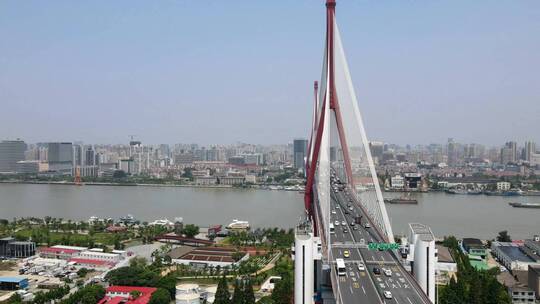 杨浦大桥延时航拍