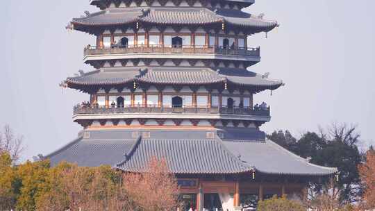 杭州西湖雷峰塔建筑风景