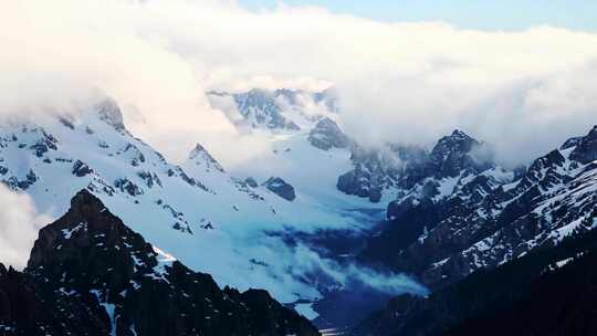 航拍壮美雪山 高原草原雪山合集