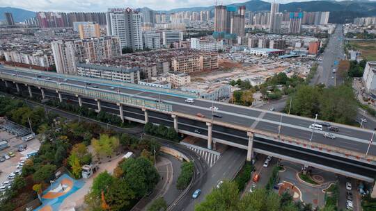 昆明视频昆明西市区西苑立交桥二环路