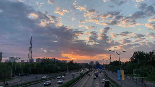 2023夏季北京6月天空夕阳晚霞