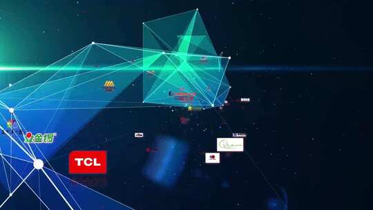 大量logo集锦震撼开场点线面科技大气落版AE视频素材教程下载