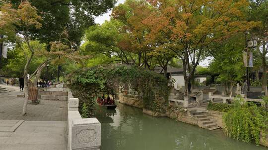 苏州木渎古镇里的人文建筑风景