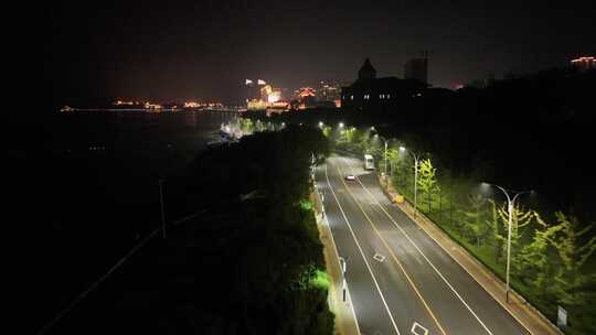 烟台海边夜景