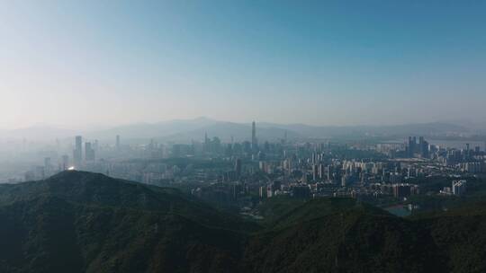 深圳福田城市大景深圳中轴线视频素材模板下载