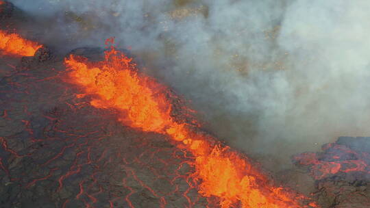 火山喷发视频素材模板下载