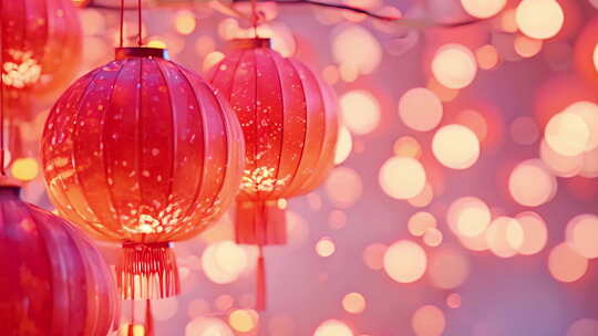 国风喜庆灯笼背景