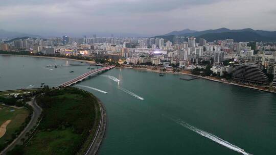 三亚城市航拍风景