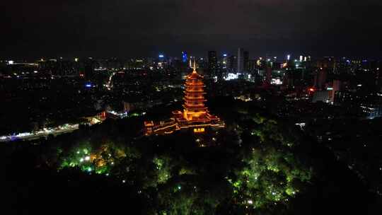 佛山魁星夜景航拍