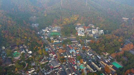 杭州南宋遗址馒头山社区航拍秋色