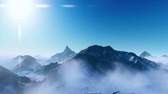 4K雪山日出 大气雪山合集