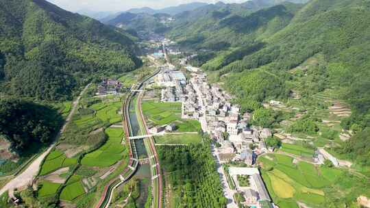 山村村庄风景航拍