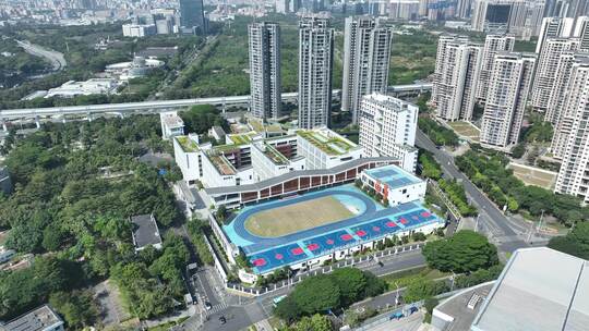 深圳实验学校光明部航拍城市校园