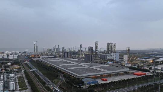 中国工业生产石化工厂园区
