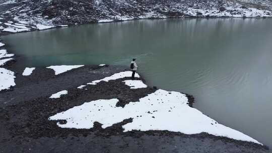 雨崩村冰湖