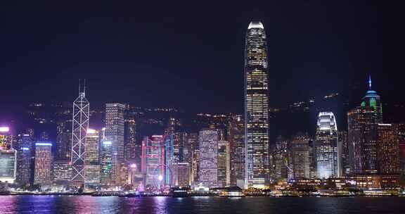 香港绚丽城市灯光夜景