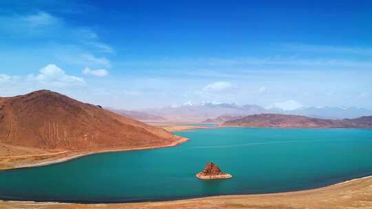 西藏阿里措湖航拍视频